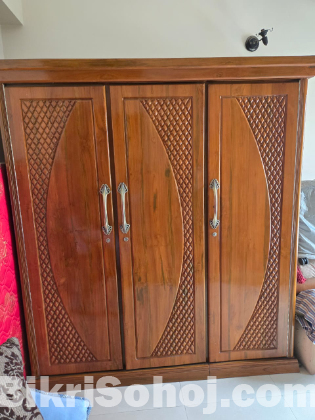 Almirah with 3 parts (Shegun wood)